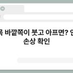 발목 바깥쪽이 붓고 아프면? 인대 손상 확인 7