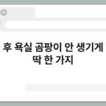 샤워 후 욕실 곰팡이 안 생기게 하는 딱 한 가지 2
