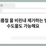 여름철 물 비린내 제거하는 법, 수도물도 가능해요 4