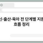 임신·출산·육아 전 단계별 지원금 흐름 정리 4