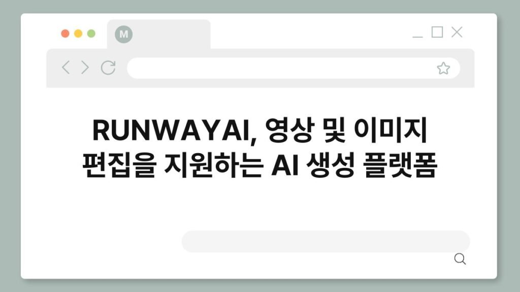 RUNWAYAI, 영상 및 이미지 편집을 지원하는 AI 생성 플랫폼 2