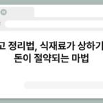 냉장고 정리법, 식재료가 상하기 전에 돈이 절약되는 마법 3