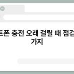 스마트폰 충전 오래 걸릴 때 점검할 한 가지 3