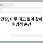 심장건강, 아무 예고 없이 찾아오는 치명적 순간 4