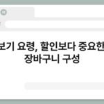 장보기 요령, 할인보다 중요한 건 장바구니 구성 4