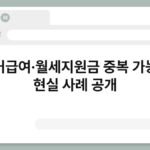 주거급여·월세지원금 중복 가능한 현실 사례 공개 5
