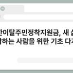 북한이탈주민정착지원금, 새 삶을 시작하는 사람을 위한 기초 다지기 5