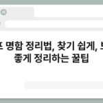 셀프 명함 정리법, 찾기 쉽게, 보기 좋게 정리하는 꿀팁 5