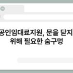 소상공인임대료지원, 문을 닫지 않기 위해 필요한 숨구멍 5