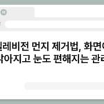 텔레비전 먼지 제거법, 화면이 밝아지고 눈도 편해지는 관리 4