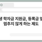 대학생 학자금 지원금, 등록금 앞에서 멈추지 않게 하는 제도 4