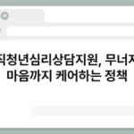 실직청년심리상담지원, 무너지는 마음까지 케어하는 정책 3