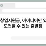 청년 창업지원금, 아이디어만 있다면 도전할 수 있는 출발점 4