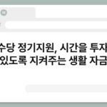 청년수당 정기지원, 시간을 투자할 수 있도록 지켜주는 생활 자금 5