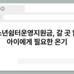 청소년쉼터운영지원금, 갈 곳 없는 아이에게 필요한 온기 3