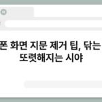 핸드폰 화면 지문 제거 팁, 닦는 순간 또렷해지는 시야 6