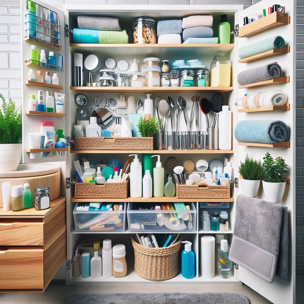욕실 수납장 정리법, 적은 공간에도 알차게 수납하는 요령