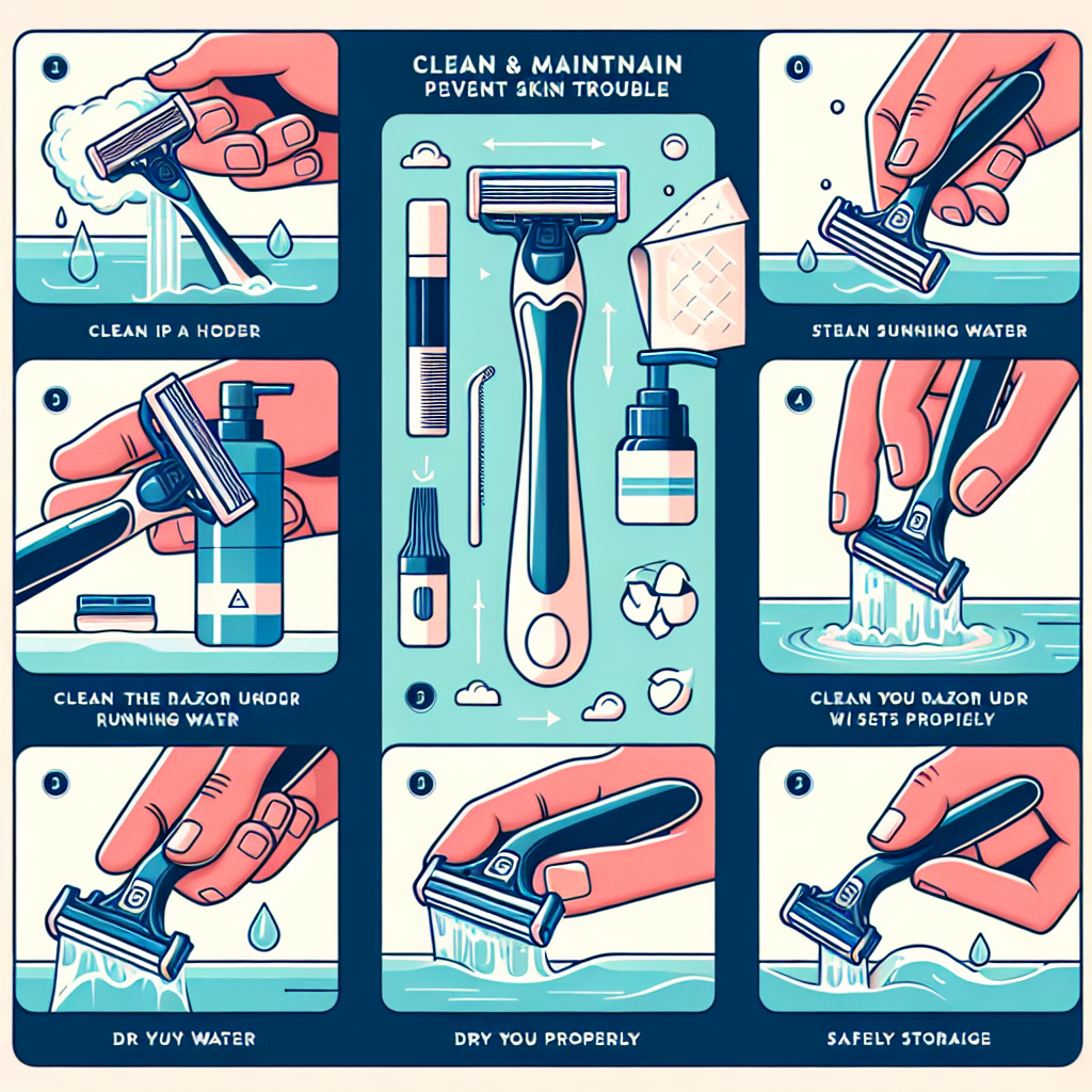 면도기 청결 관리법, 피부 트러블 막는 위생관리 팁