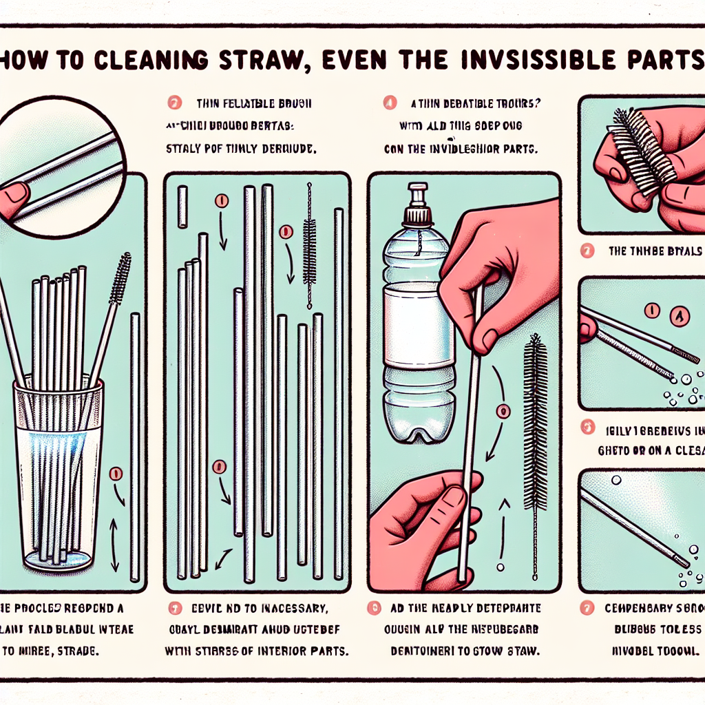 빨대 세척법, 눈에 안 보이는 속까지 깨끗하게