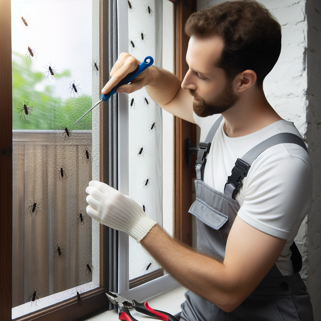 창틀 방충망 수리, 모기 막는 틈새 차단법